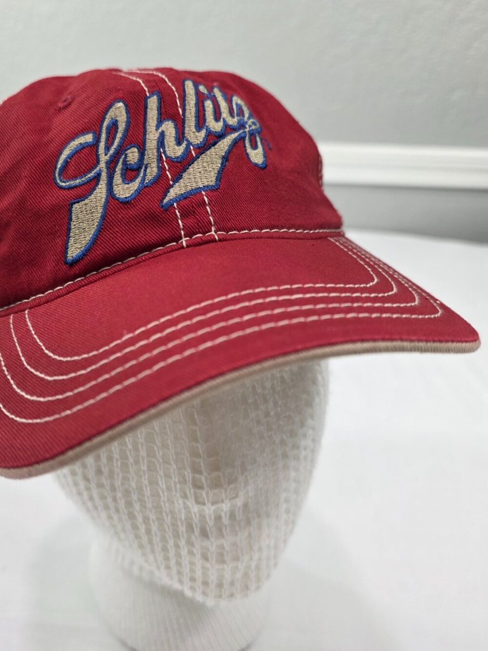 Schlitz Beer Vintage Red Embroidered H3 Sportgear Adjustable Baseball Hat Cap
